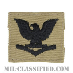 三等兵曹（Petty Officer Third Class）[デザート/海軍階級章/キャップ用パッチ]の画像