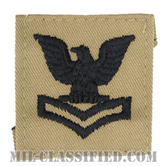 二等兵曹（Petty Officer Second Class）[デザート/海軍階級章/キャップ用パッチ]画像