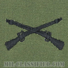 歩兵科章（Infantry Branch Insignia ）[サブデュード/兵科章/パッチ/ペア（2枚1組）]の画像