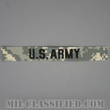 U.S.ARMY [UCP（ACU）/ブラック刺繍/ネームテープ/縫い付け用パッチ]画像