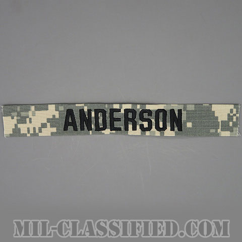 ANDERSON [UCP（ACU）/ブラック刺繍/ネームテープ/縫い付け用パッチ]画像