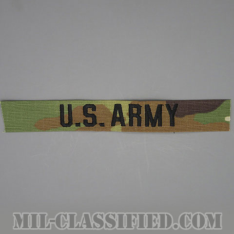 U.S.ARMY [OCP/ブラック刺繍/ネームテープ/縫い付け用パッチ]画像