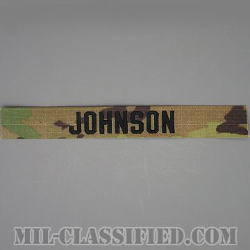 JOHNSON [OCP/ブラック刺繍/ネームテープ/縫い付け用パッチ]画像