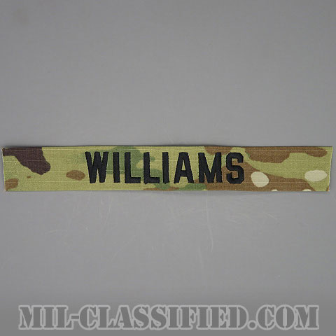 WILLIAMS [OCP/ブラック刺繍/ネームテープ/縫い付け用パッチ]の画像