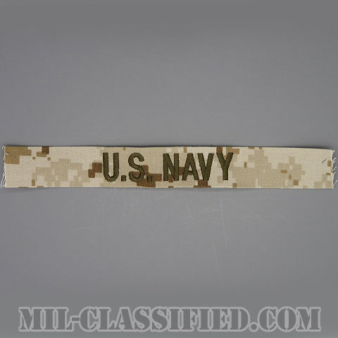 U.S.NAVY [MARPAT/デザート/ネームテープ/生地テープパッチ]の画像