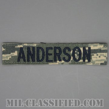 ANDERSON [ABU/ブルー刺繍/空軍ネームテープ/ベルクロ付パッチ]画像