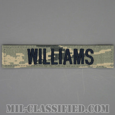 WILLIAMS [ABU/ブルー刺繍/空軍ネームテープ/ベルクロ付パッチ]の画像