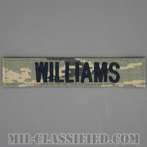 WILLIAMS [ABU/ブルー刺繍/空軍ネームテープ/ベルクロ付パッチ]画像