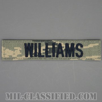 WILLIAMS [ABU/ブルー刺繍/空軍ネームテープ/ベルクロ付パッチ]画像