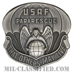 戦闘捜索救難員 (パラレスキュー)（Pararescueman/Pararescue Jumper (PJ)）[カラー/ベレー章/燻し銀/バッジ]の画像