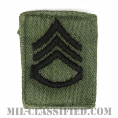 二等軍曹（Staff Sergeant (SSG)）[サブデュード/階級章/1960s/コットン100％/パッチ/中古1点物]の画像