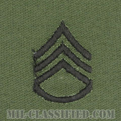 二等軍曹（Staff Sergeant (SSG)）[サブデュード/階級章/パッチ/ペア（2枚1組）]画像