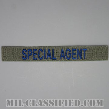 SPECIAL AGENT（Office of Special Investigations(OSI)/アメリカ空軍特別捜査局特別捜査官） [サブデュード/ブルー刺繍/空軍ネームテープ/パッチ]画像