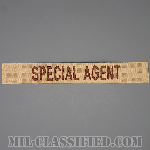 SPECIAL AGENT（Office of Special Investigations(OSI)/アメリカ空軍特別捜査局特別捜査官） [デザート/空軍ネームテープ/パッチ]画像