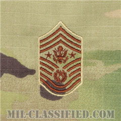 空軍最先任上級曹長（Chief Master Sergeant of the Air Force (CMSAF)）[OCP/空軍階級章/キャップ・チェスト用/縫い付けパッチ]画像