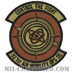 第321航空機動作戦隊（321st Air Mobility Operations Squadron）[OCP/カットエッジ/ベルクロ付パッチ]の画像