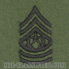 最先任上級曹長（Command Sergeant Major (CSM)）[サブデュード/階級章/パッチ/ペア（2枚1組）]画像