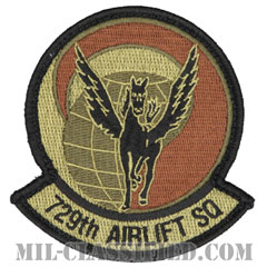 第729空輸隊（729th Airlift Squadron）[OCP/メロウエッジ/ベルクロ付パッチ]画像