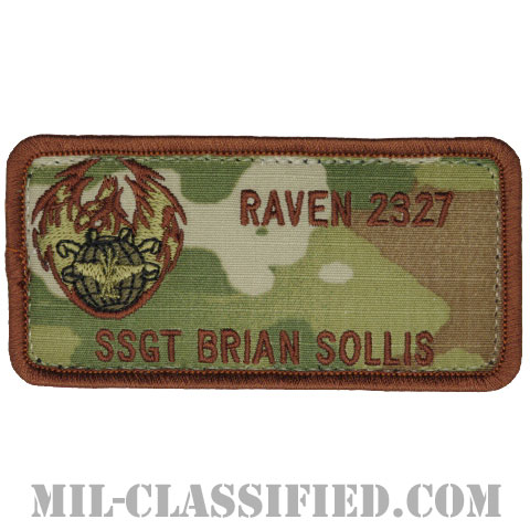 BRIAN SOLLIS軍曹 (航空機動軍団フェニックスレイヴン治安部隊)（SSGT BRIAN SOLLIS RAVEN 2327）[OCP/ネームタグ/メロウエッジ/ベルクロ付パッチ]の画像