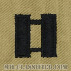 大尉（Captain (CPT)）[デザート/階級章/パッチ/ペア（2枚1組）]の画像