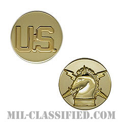 心理作戦科章（Psychological Operations）[カラー/兵科章U.S.章セット（下士官用）/バッジ/ペア（2個1組）]の画像