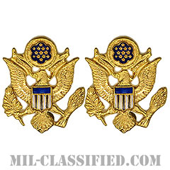 元帥（General of the Army）[カラー/クレスト（Crest・DUI・DI）バッジ/ペア（2個1組）]の画像