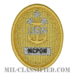 アメリカ海軍 袖章 上級上等兵曹 特殊戦コマンド章 - ネイビーシールズ(ネイビー/ゴールド) 実物 ミリタリーバッジ 最上級上等兵曹 - Wikipedia