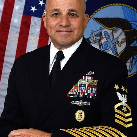 リーダー章 (海軍最先任上等兵曹)（Master Chief Petty Officer of the Navy）[カラー/バッジ]の画像