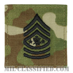 陸軍最先任上級曹長（Sergeant Major of the Army (SMA)）[OCP（7C）/階級章/ベルクロ付パッチ]画像