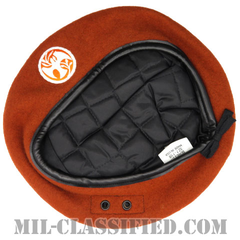 テラコッタベレー (多国籍軍監視団)（Terracotta Wool Beret, MFO）[ベレー帽/ベレーフラッシュ付/空気穴(アイレット)付]の画像
