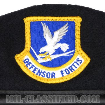 ダークブルーベレー (空軍警備隊 (セキュリティーフォース・下士官用))（Dark Blue Wool Beret）[ベレー帽/ベレーフラッシュ付/空気穴(アイレット)付]画像