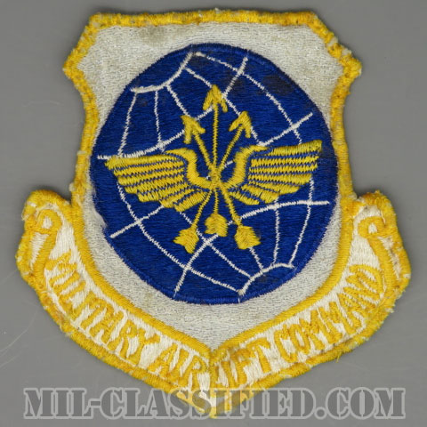 軍事空輸軍団（Military Airlift Command (MAC)）[カラー/カットエッジ/パッチ/1960s/4インチ規格/ローカルメイド/中古1点物]の画像