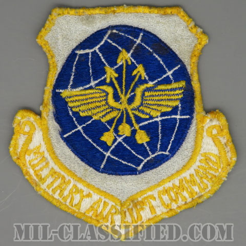 軍事空輸軍団（Military Airlift Command (MAC)）[カラー/カットエッジ/パッチ/1960s/4インチ規格/ローカルメイド/中古1点物]画像