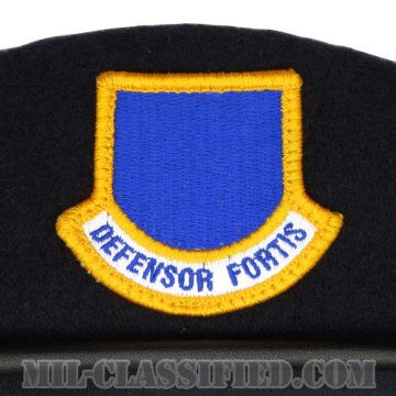 ダークブルーベレー (空軍警備隊 (セキュリティーフォース・将校用))（Dark Blue Wool Beret）[ベレー帽/ベレーフラッシュ付/空気穴(アイレット)付]画像