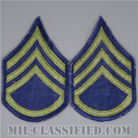 軍曹（Sergeant (SGT)）[カットエッジ/階級章（1951-1959）/パッチ/ペア（2枚1組）/中古1点物]画像