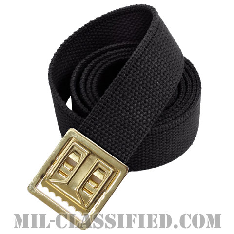 米軍 ブラック・トラウザーズベルト (野戦用オープン型ゴールドバックル) [レプリカ]の画像