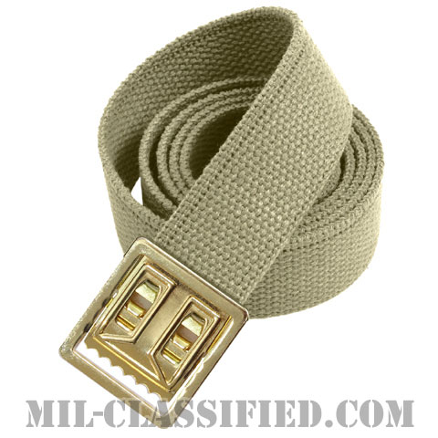 米軍 カーキ・トラウザーズベルト (野戦用オープン型ゴールドバックル) [レプリカ]の画像