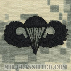 空挺章 (ベーシック)（Parachutist Badge, Basic）[UCP（ACU）/パッチ]の画像