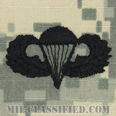 空挺章 (ベーシック)（Parachutist Badge, Basic）[UCP（ACU）/パッチ]画像