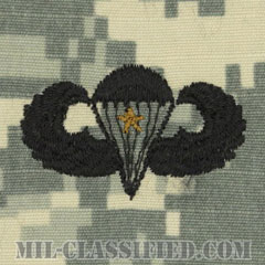 戦闘空挺章 (ベーシック) 降下1回（Combat Parachutist Badge, Basic, One Jump）[UCP（ACU）/パッチ]画像