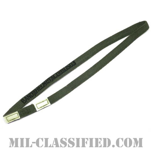 米軍 キャッツアイ（反射板）付 OD ヘルメットバンドの画像