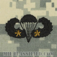 戦闘空挺章 (ベーシック) 降下2回（Combat Parachutist Badge, Basic, Two Jump）[UCP（ACU）/パッチ]の画像
