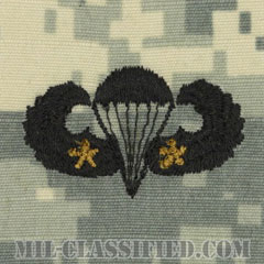 戦闘空挺章 (ベーシック) 降下2回（Combat Parachutist Badge, Basic, Two Jump）[UCP（ACU）/パッチ]画像