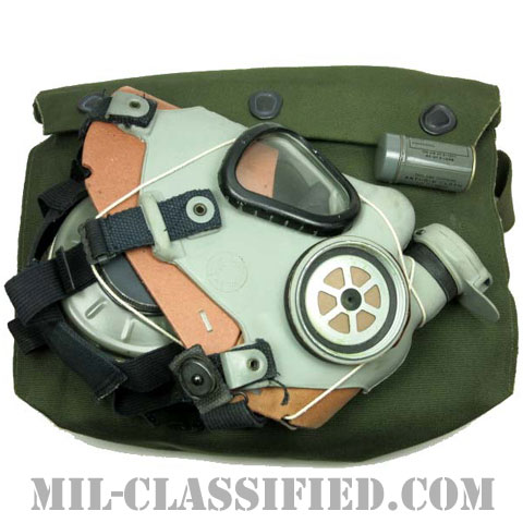 米軍 M9 ガスマスク Sサイズ 1950年ロット バッグ・フィルター・曇り止めセット画像