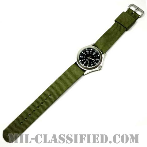 米軍 ミリタリースタイル 腕時計 メタルケース＆ODバンド画像