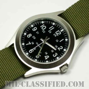 米軍 ミリタリースタイル 腕時計 メタルケース＆ODバンド画像