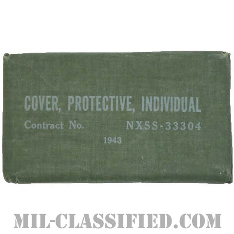 米軍 INDIVIDUAL PROTECTIVE COVER （個人用防ガスカバー） 1943年ロットの画像