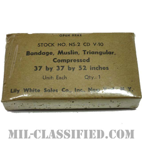 米軍 バンデージ（三角巾）1956年ロット画像