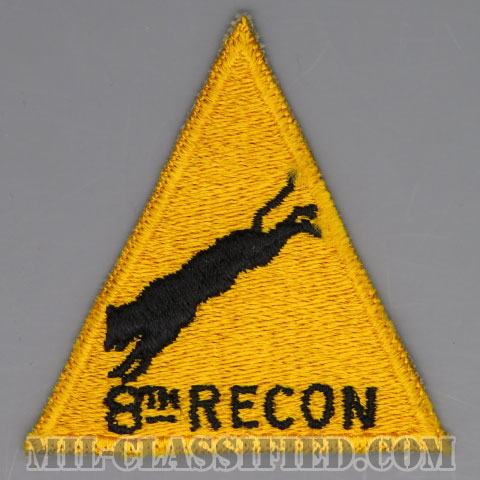 第8歩兵師団第8偵察中隊（8th Reconnaissance Company, 8th Infantry Division）[カラー/カットエッジ/パッチ/1点物]の画像