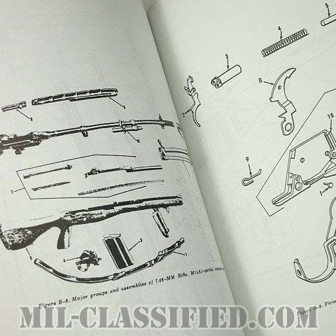 米軍 M14ライフル/M14A1ライフル テクニカルマニュアル 1968年ロット画像